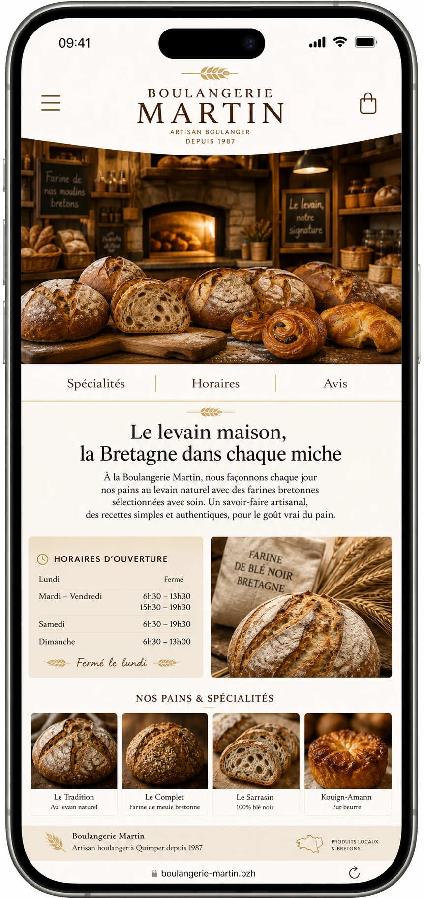 Boulangerie Martin, détail